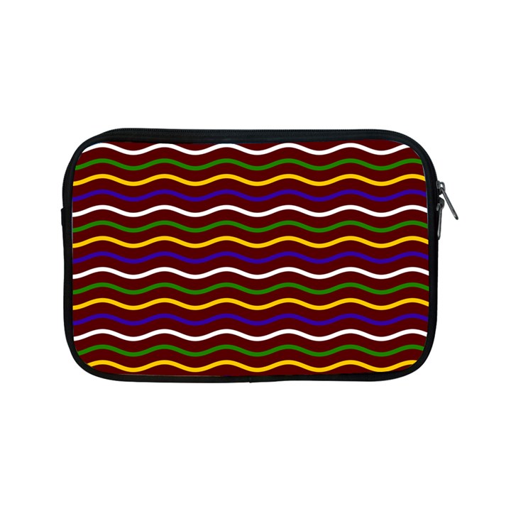 Multicolor Wave Pattern Apple iPad Mini Zipper Cases