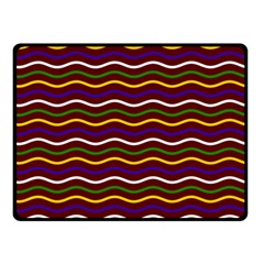 Multicolor Wave Pattern Two Sides Fleece Blanket (small) by ytdream