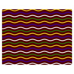 Multicolor Wave Pattern Two Sides Premium Plush Fleece Blanket (teen Size) by ytdream