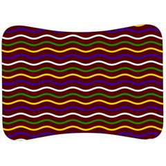 Multicolor Wave Pattern Velour Seat Head Rest Cushion by ytdream