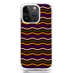 Multicolor Wave Pattern Iphone 14 Pro Tpu Uv Print Case by ytdream