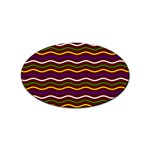 Multicolor Wave Pattern Sticker (Oval) Front