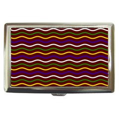 Multicolor Wave Pattern Cigarette Money Case by ytdream