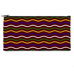 Multicolor Wave Pattern Pencil Case by ytdream