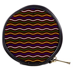 Multicolor Wave Pattern Mini Makeup Bag by ytdream