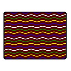 Multicolor Wave Pattern Fleece Blanket (small) by ytdream