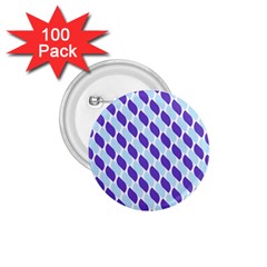 White Blue Pattern 1 75  Buttons (100 Pack)  by ytdream