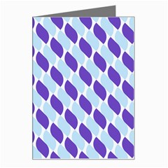 White Blue Pattern Greeting Card by ytdream