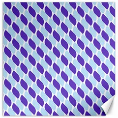 White Blue Pattern Canvas 12  X 12  by ytdream