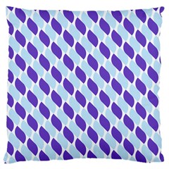 White Blue Pattern Large Cushion Case (one Side) by ytdream