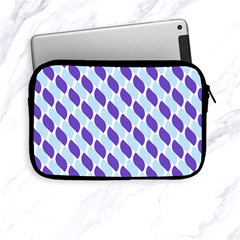 White Blue Pattern Apple Ipad Mini Zipper Cases by ytdream