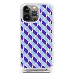 White Blue Pattern Iphone 13 Pro Tpu Uv Print Case by ytdream