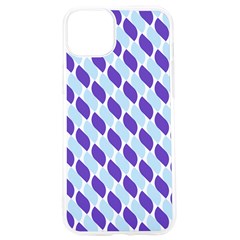 White Blue Pattern Iphone 15 Pro Tpu Uv Print Case by ytdream