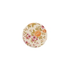 Peony Flower Floral Flora Pattern 1  Mini Buttons by Bedest