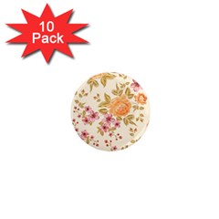 Peony Flower Floral Flora Pattern 1  Mini Magnet (10 Pack)  by Bedest