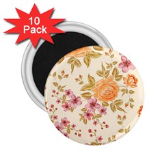 Peony Flower Floral Flora Pattern 2 25  Magnets (10 Pack)  by Bedest