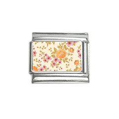 Peony Flower Floral Flora Pattern Italian Charm (9mm) by Bedest