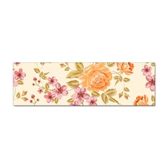 Peony Flower Floral Flora Pattern Sticker (bumper) by Bedest