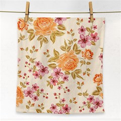 Peony Flower Floral Flora Pattern Face Towel by Bedest