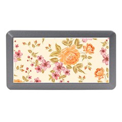 Peony Flower Floral Flora Pattern Memory Card Reader (mini)