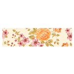 Peony Flower Floral Flora Pattern Oblong Satin Scarf (16  x 60 ) Front