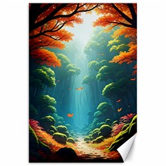 Autumn Trees Nature Canvas 20  X 30  by Bedest