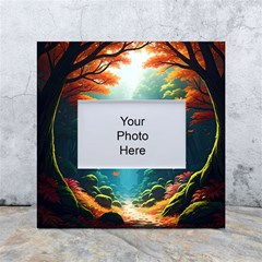 Autumn Trees Nature White Box Photo Frame 4  X 6  by Bedest