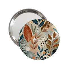 Leaves Pattern Flower Floral Flora 2 25  Handbag Mirrors by Bedest