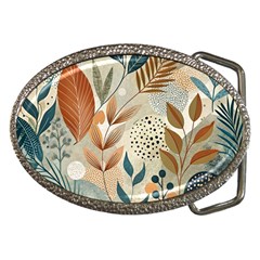 Leaves Pattern Flower Floral Flora Belt Buckles by Bedest