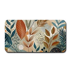 Leaves Pattern Flower Floral Flora Medium Bar Mat by Bedest