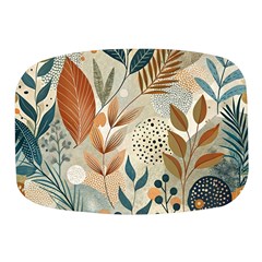 Leaves Pattern Flower Floral Flora Mini Square Pill Box