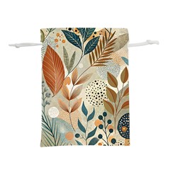 Leaves Pattern Flower Floral Flora Lightweight Drawstring Pouch (s) by Bedest