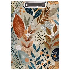 Leaves Pattern Flower Floral Flora A4 Acrylic Clipboard