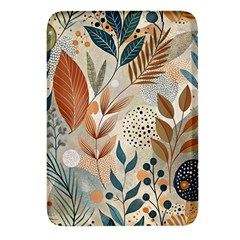 Leaves Pattern Flower Floral Flora Rectangular Glass Fridge Magnet (4 Pack) by Bedest