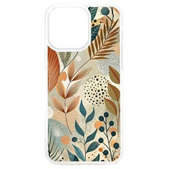 Leaves Pattern Flower Floral Flora Iphone 15 Pro Max Tpu Uv Print Case by Bedest