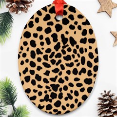 Leopard Skin Pattern Ornament (oval)