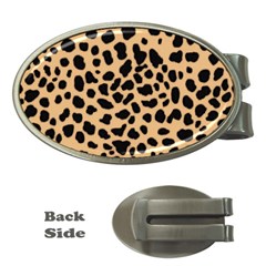 Leopard Skin Pattern Money Clips (oval)  by Bedest