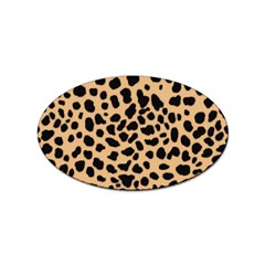 Leopard Skin Pattern Sticker (oval) by Bedest