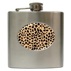 Leopard Skin Pattern Hip Flask (6 Oz) by Bedest