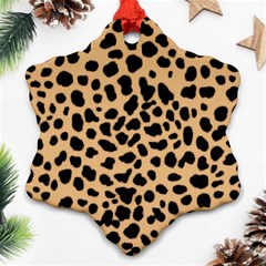 Leopard Skin Pattern Ornament (snowflake)