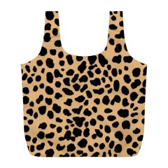 Leopard Skin Pattern Full Print Recycle Bag (l) by Bedest