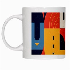 Abstract Pattern White Mug