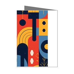 Abstract Pattern Mini Greeting Cards (pkg Of 8)