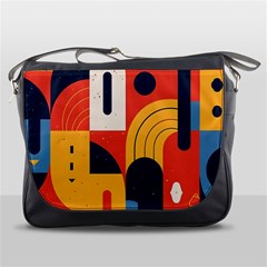 Abstract Pattern Messenger Bag by Bedest