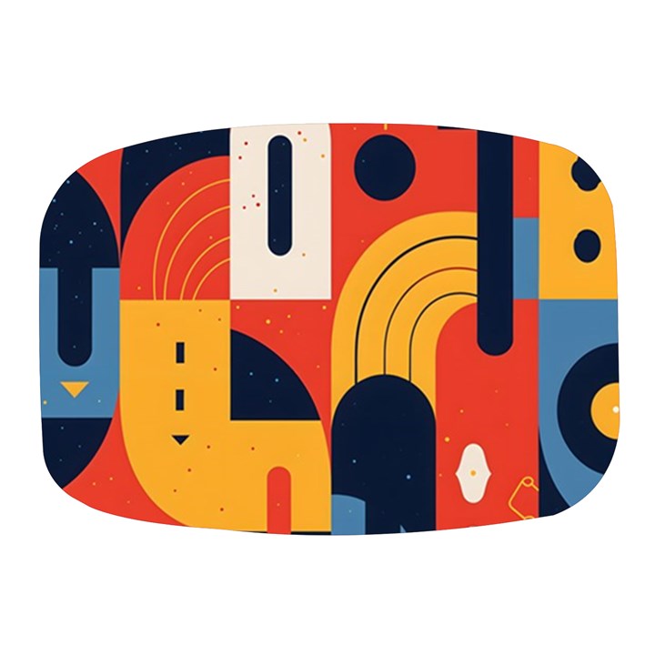 Abstract Pattern Mini Square Pill Box