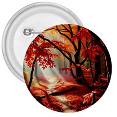 Forest Path Red Nature 3  Buttons