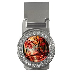 Forest Path Red Nature Money Clips (cz) 