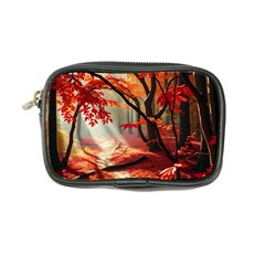 Forest Path Red Nature Coin Purse