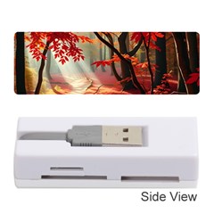 Forest Path Red Nature Memory Card Reader (stick)