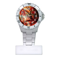 Forest Path Red Nature Plastic Nurses Watch